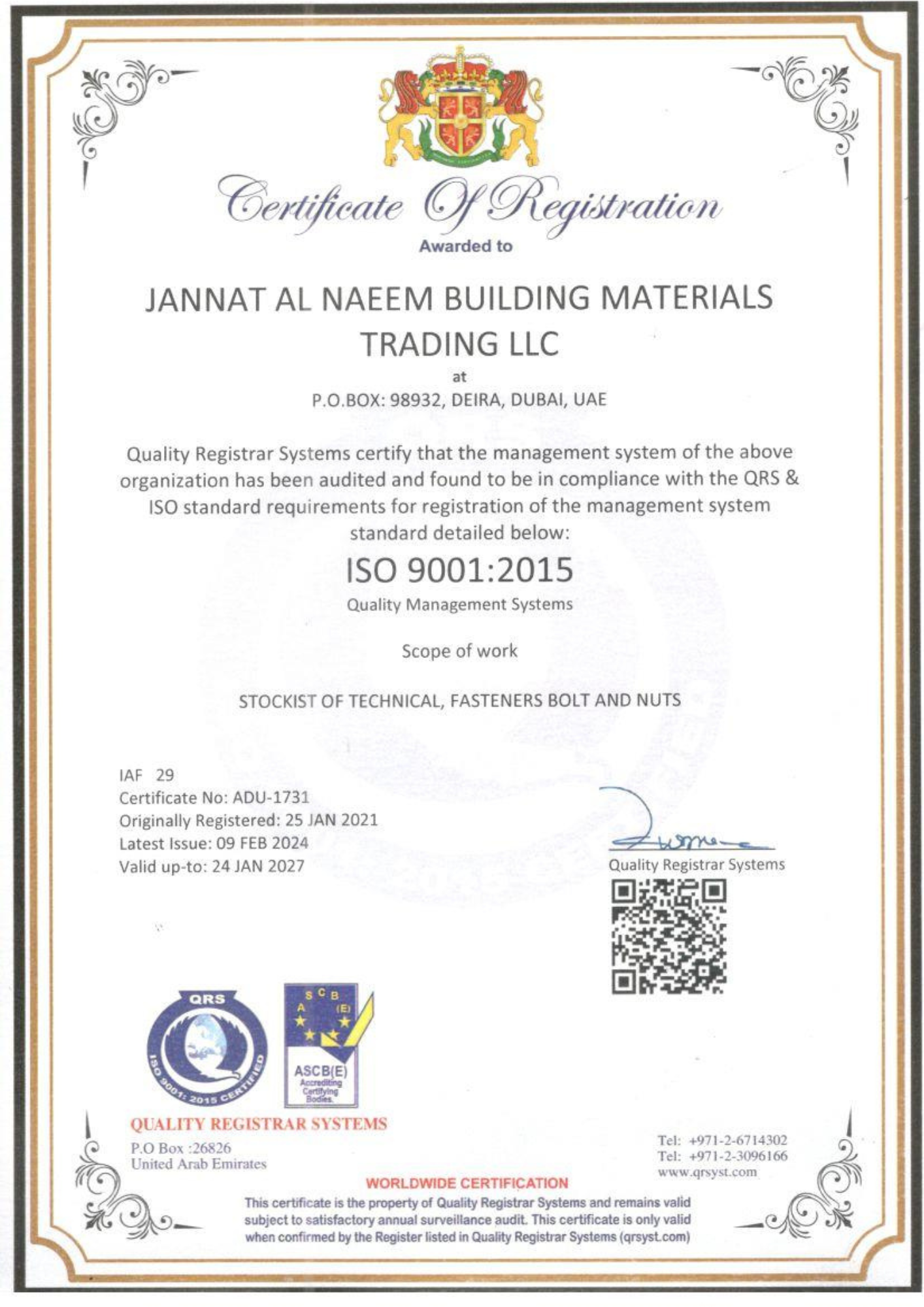 fastner trading company